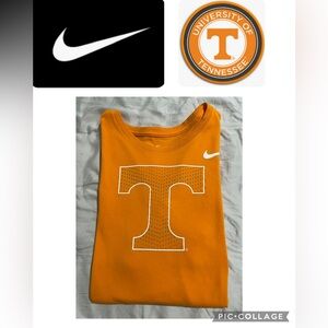 Nike Men's Orange Tennessee Tee with Bold T Logo